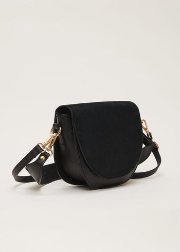 Phase Eight Suede Bags Black Australia | AW5796182